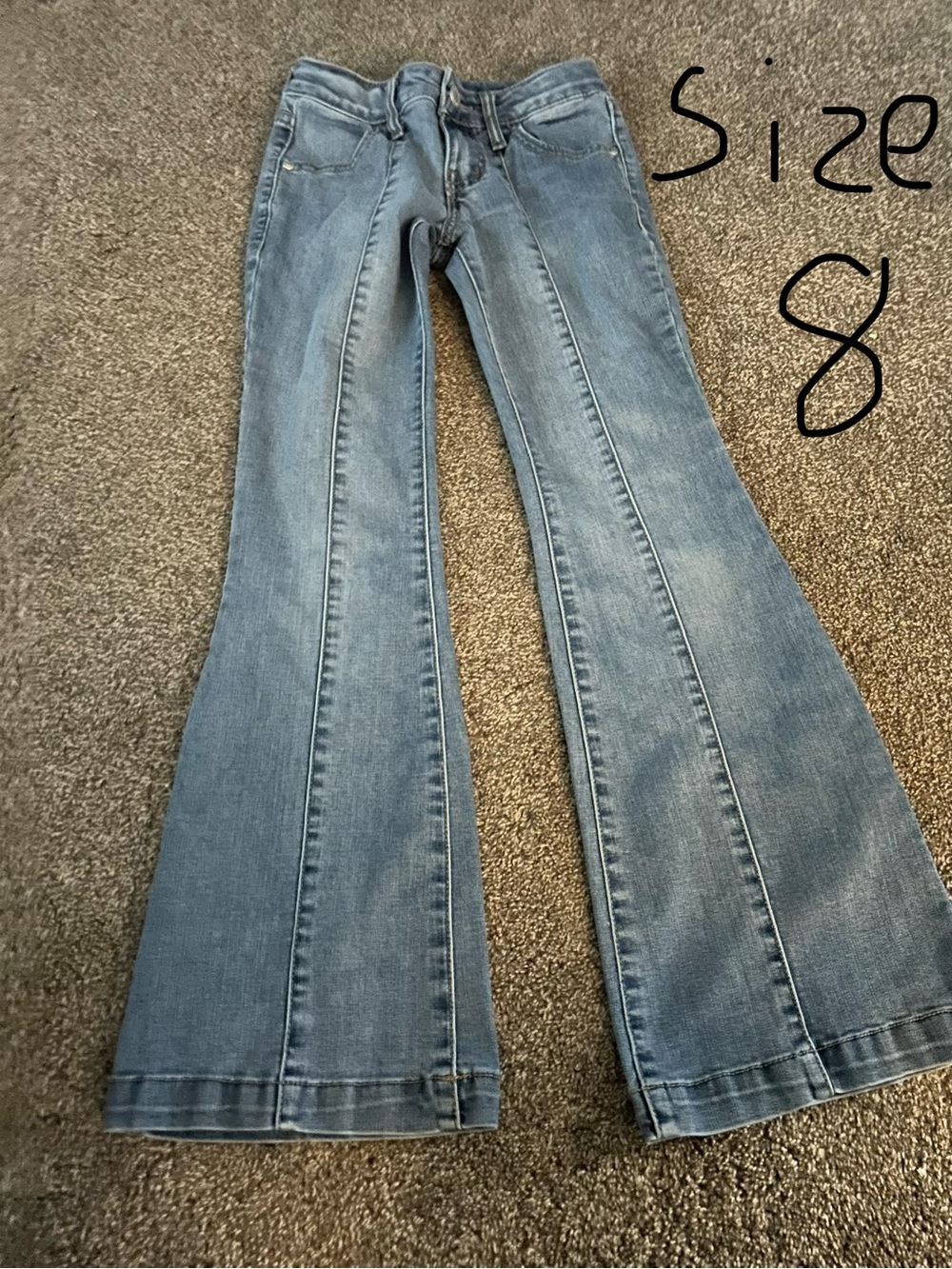 art class Light Blue Flared Kids Jeans